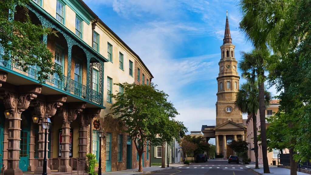 Historic downtown Charleston with its charming streets and blooming azaleas is the best places to visit in march